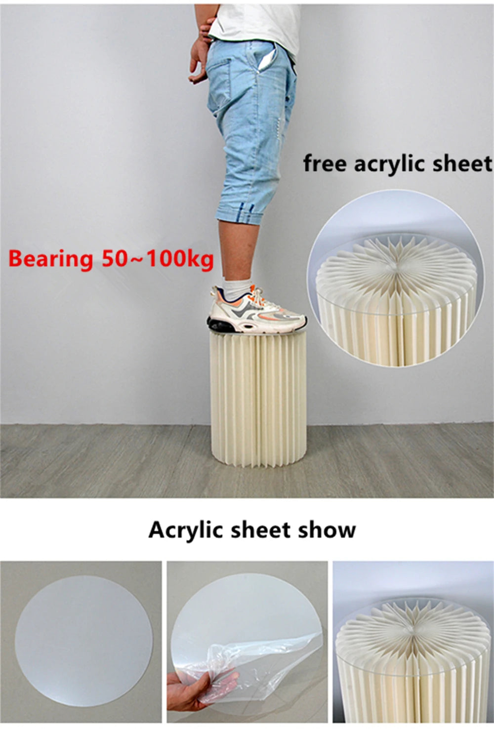 Paper Flower Cylinder Wedding & Dessert Table Decor