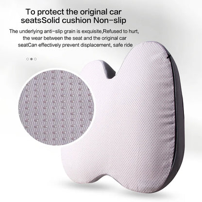 Memory Foam Seat & Back Cushion - Square Removable Washable Polyester Cover