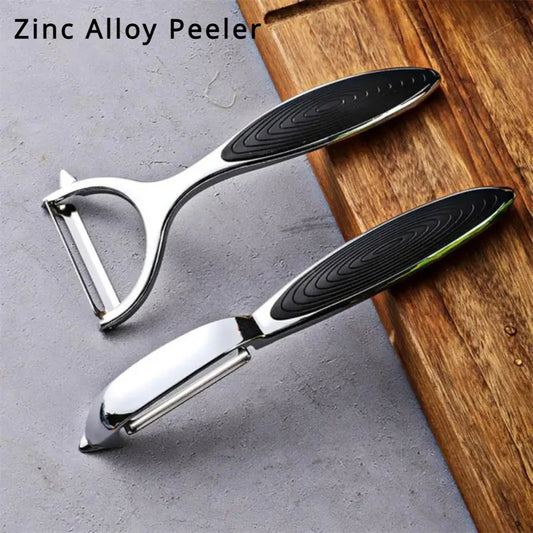 Stainless Steel Vegetable Peeler Set – Multifunctional Y & I Potato, Carrot & Fruit Peeler with Ergonomic Handle