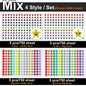 450-3000 Sheet Happy Face Stars Reward Sign Stickers Pack DIY Skateboard Suitcase Stationery Decals Decor Phone Laptop Gift Toys
