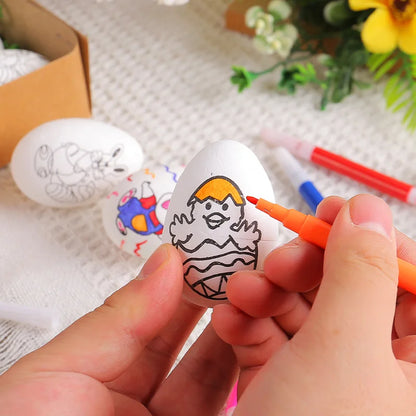 2026 DIY Hand-Painted Easter Eggs, Easter Home Décor, Creative Easter Gift for Easter Party