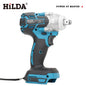 Cordless Brushless 1/2-Inch (12.7mm) Electric Impact Wrench — 21V Compatible, 520 N·m Torque, High-Speed Power Tool for Home DIY