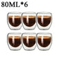 Double Wall High Borosilicate Glass Mugs - Insulated Heat-Resistant Coffee & Tea Cups (2-18 pcs Set)