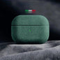 Italian Suede Leather Case for Wireless Earbud Charging Case – Luxury Suede Protective Cover with Wireless Charging Support