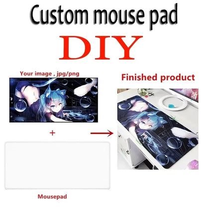 Custom XXL Gaming Mouse Pad - Large Personalized Desk Mat with Custom Logo & Bulk Discounts