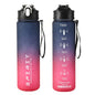 800ML Large Capacity Sports Water Bottle | Leak-Proof BPA-Free Plastic Jug with Straw & Rope for Gym, Outdoor & Travel