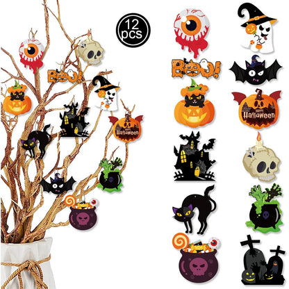 Halloween Paper Hanging Ornament - 3 Colors