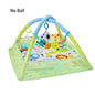 Baby Play Gym Activity Mat with Toy Bar — Tummy Time & Crawling Playmat for Newborns to 18 Months, 31.5 x 31.5 x 19.7 in (80 x 80 x 50 cm)