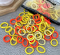 50/100-Pack Colorful Nylon Hair Bands for Kids - Elastic Scrunchie Hair Ties & Ponytail Holders for Girls