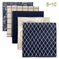 5-Pack Men's Microfiber Pocket Squares 12.6 in (32 cm) - Jacquard Woven Wedding & Formal Handkerchiefs, Assorted Patterns