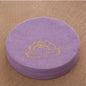 Round Linen Meditation Cushion 40 x 6 cm (16 x 2.4 in) - Firm Lotus Texture Floor Seat Pillow, Removable Washable Cover, Tatami Backrest