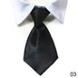 Pet Bow Tie Collar Tuxedo - Formal Necktie for Dogs & Cats, Small & Medium (32cm/12.6in, 40cm/15.75in) - 12 Colors