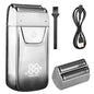 Men's Rechargeable Electric Shaver & Hair Clipper – Metal Housing, USB Fast Charge, Hypoallergenic Foil