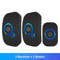 Wireless Doorbell FullHouse Waterproof Door Chime Kit Includes Push Button Transmitter and Plug In Receiver