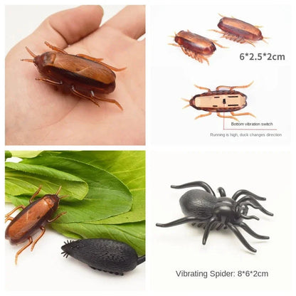 Interactive Mini Electric Bug Cat Toy – Battery Operated Flip Beetle