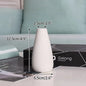 White Ceramic Bud Vase Nordic Matte Decorative Vase for Home Living Room Tabletop Flower Arrangements Photo Props
