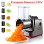 5-in-1 Electric Vegetable Slicer & Shredder 250W Automatic Salad Shooter Cheese Grater for Carrot & Cabbage