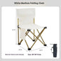 Foldable Outdoor Camping Chair with Side Pocket - Portable Oxford Cloth Beach & Fishing Chair
