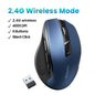Wireless Bluetooth 5.0 Mouse — Ergonomic Silent 4000 DPI Dual Mode (2.4GHz) 6-Button for Laptop, MacBook, Tablet, PC
