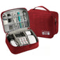 Large Travel Electronics Organizer — Multi-Compartment USB Cable & Power Bank Storage Bag (24 x 9 x 18 cm | 9.4 x 3.5 x 7.1 in)