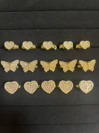 14k Gold Filled Nugget Rings Diamond Cut