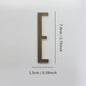 Bronze Self Adhesive House Number Metal English Alphabet Letters for Apartment Room Door Plate Table Mailbox Number Stickers 7cm