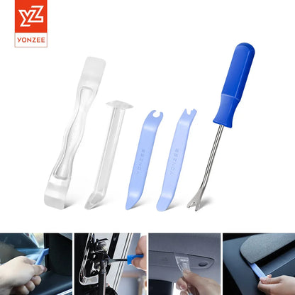 Universal Car Trim Removal Tool Kit – 5-Piece Panel & Door Clip Pry Tools for Auto Interior