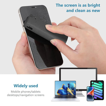 Microfiber Screen Cleaner Spray Bottle with Cloth – Refillable Phone, Tablet & Glasses Wipes