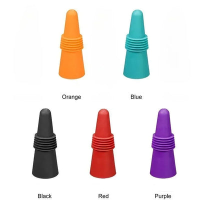 1-Pack Reusable Silicone Wine Bottle Stopper – Leak-Proof Champagne & Beverage Sealer