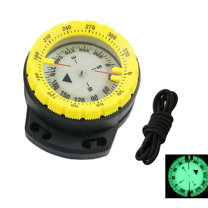50M Luminous Dive Wrist Compass Waterproof Underwater Navigation with Elastic Cord