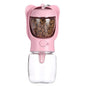 Dog Water Bottle Pet Dispenser with Detachable Food Container Leak-Proof Lock for Travel and Hiking