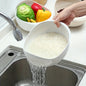 1-Piece Oval Rice Strainer Colander, Drainage Basket for Rice, Fruits & Vegetables
