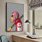 Funky Funny Animal Monkey With A Hat Fashion Bored APE A Poster HD Posters Home Room Bar Cafe Decor Art Wall Painting Picture