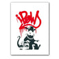 Girl and Red Balloon Banksy Art Nordic Characters Canvas Painting  Mural  Poster Living Room Bedroom Bar Home Decoration