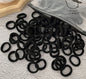 50/100-Pack Colorful Nylon Hair Bands for Kids - Elastic Scrunchie Hair Ties & Ponytail Holders for Girls