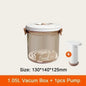 Food Vacuum Storage Box Sealed Kitchen Fresh-Keeping Box Large Capacity Food Transparent Storage Container with Vacuum Pump