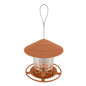 Large Hanging Bird Feeder 2.6 lb (1.2 kg) Hexagonal Peanut & Seed Dispenser with Perches, Outdoor Garden Feeder
