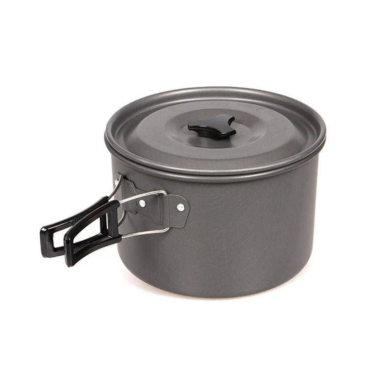 FlipStylez™ Obsidian Gray 3PC Trail-Chef Aluminum Cookware Set