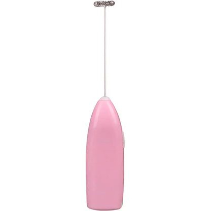 Handheld Electric Milk Frother & Mini Egg Beater Battery-Powered Coffee Mixer