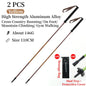 Foldable Quick-Lock 4-Section Trekking Poles Pair – 7075 Aluminum Adjustable 110/120 cm (43.3/47.2 in) EVA Grip Tungsten-Cobalt Tips