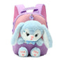 Plush 3D Rabbit Kids Backpack – Cute Bow Tie Cartoon Preschool & Kindergarten School Bag