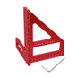 Carpenter Multi-Angle Square Protractor Ruler Aluminum/Plastic 45/90 Degree Woodworking Layout & Height Gauge