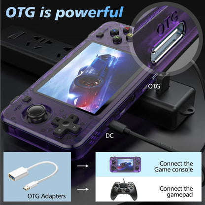 Retro Handheld Gaming Console - Open-Source Linux, 3.5-inch (8.9 cm) IPS Screen, 64GB, 15,000+ Classic Games, Portable