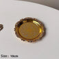 Hexagonal Stainless Steel Dessert Plates - Silver & Gold, 10/15/20/25 cm (4/6/8/9.8 in) - Retro Cake, Snack & Jewelry Tray