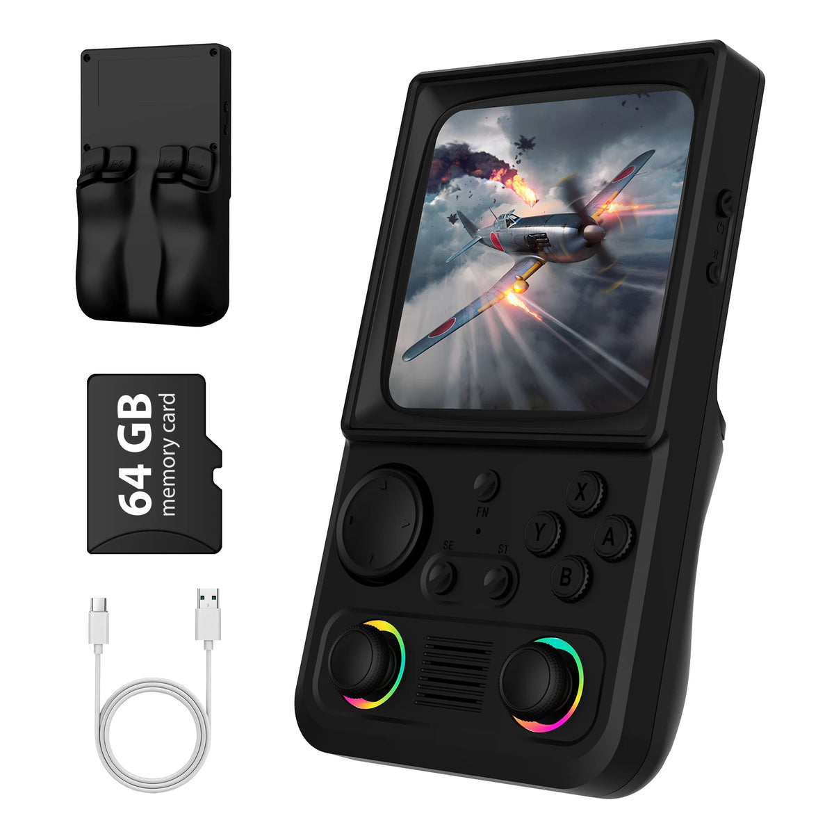 AISLPC RG40 MAX Retro Handheld Game Console - Hall Effect Joysticks, 22000+ Games, 4.0" IPS, EmuELEC, Wi-Fi, 64/128GB