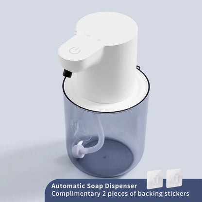 Wall-Mounted Automatic Foam Soap Dispenser 400 ml (13.5 fl oz) Rechargeable Touchless Induction Sensor for Bathroom