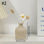 Ceramic Decorative Vase for Dried Flowers & Hydroponic Plants, Modern Table Ornament for Living Room Bedroom Office