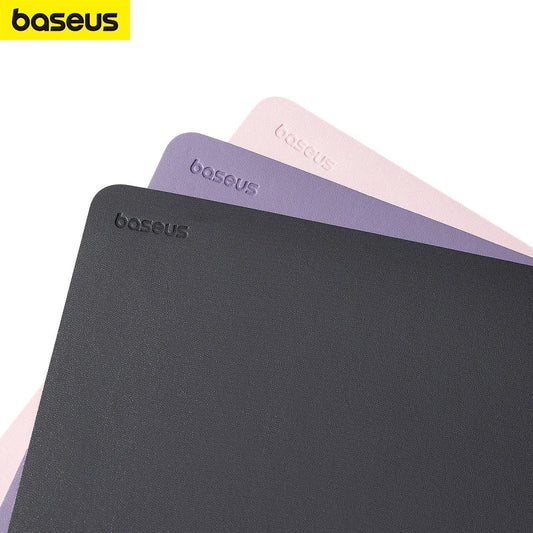 Simple Color PU Leather Mouse Pad Anti-Slip Waterproof Desk Mat 26 x 21 cm (10.2 x 8.3 in) — Office & School Accessories