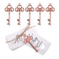 8cm Large 50Pcs/Set Skeleton Key Bottle Opener With Tag Card Twine Suitable For Wedding Gift, Baby Shower Party Gifts