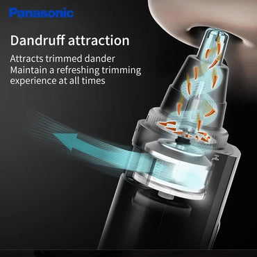 Electric Nose & Ear Hair Trimmer — Battery Powered Full-Body Washable Unisex Nasal Grooming Tool